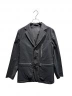 HERMESエルメス）の古着「リバーシブル テーラードジャケット」｜ブラック