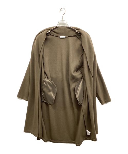 BALLSEY（ボールジィ）BALLSEY (ボールジィ) トスカーナジャージー ショールカラーコート ブラウン サイズ:Sの古着・服飾アイテム