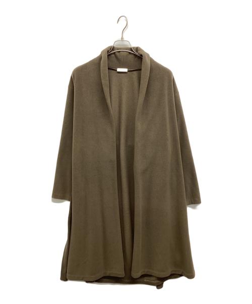 BALLSEY（ボールジィ）BALLSEY (ボールジィ) トスカーナジャージー ショールカラーコート ブラウン サイズ:Sの古着・服飾アイテム