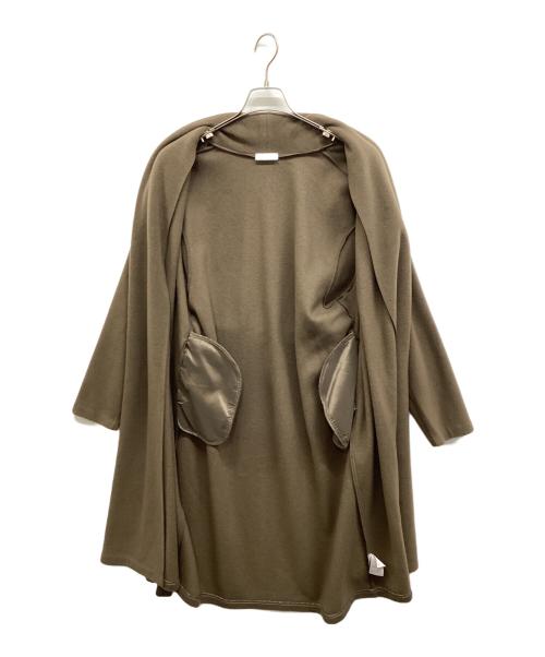 BALLSEY（ボールジィ）BALLSEY (ボールジィ) トスカーナジャージー ショールカラーコート ブラウン サイズ:Sの古着・服飾アイテム