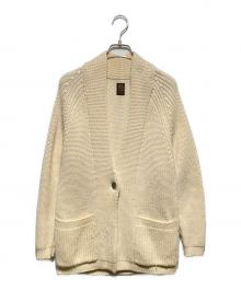 BOTONER（バトナー）の古着「5ゲージウール片畦カーディガン」｜アイボリー