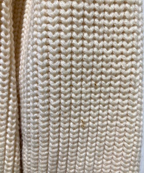 BOTONER（バトナー）BOTONER (バトナー) 5ゲージウール片畦カーディガン アイボリー サイズ:1の古着・服飾アイテム