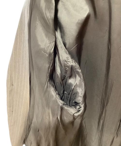 DRIES VAN NOTEN（ドリスヴァンノッテン）DRIES VAN NOTEN (ドリスヴァンノッテン) ストライプ 2B テーラードジャケット ブラウン サイズ:48の古着・服飾アイテム