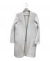 ENFOLD（エンフォルド）の古着「ノーカラーコート」｜ライトグレー