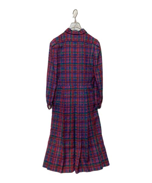 Christian Dior（クリスチャン ディオール）Christian Dior (クリスチャン ディオール) チェックワンピース レッド サイズ:5の古着・服飾アイテム
