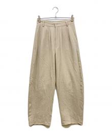 remula（リミューラ）の古着「CURVE LINE PANTS」｜ベージュ