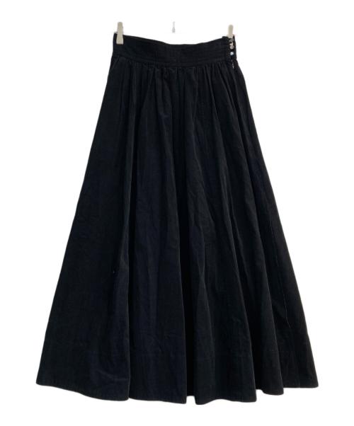 Ron Herman（ロンハーマン）Ron Herman (ロンハーマン) コーデュロイフレアロングスカート ブラック サイズ:Sの古着・服飾アイテム