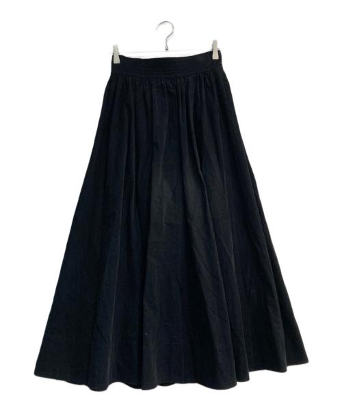 Ron Herman（ロンハーマン）Ron Herman (ロンハーマン) コーデュロイフレアロングスカート ブラック サイズ:Sの古着・服飾アイテム