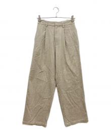 RHC Ron Herman（アールエイチシー ロンハーマン）の古着「タックワイドパンツ」｜ベージュ
