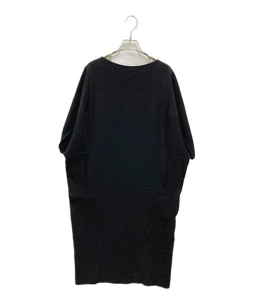 SOEJU（ソージュ）SOEJU (ソージュ) ライトクロスコクーンシルエットワンピース ブラック サイズ:Mの古着・服飾アイテム