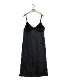 tricot COMME des GARCONS（トリココムデギャルソン）の古着「キャミソールワンピース」｜ブラック