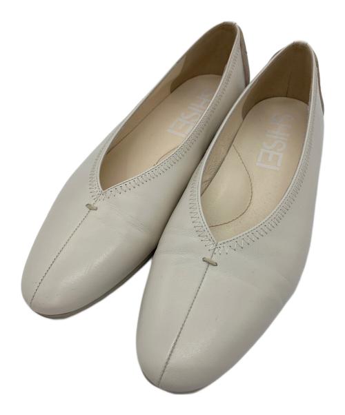SHISEI（シセイ）SHISEI (シセイ) フラットシューズ アイボリー サイズ:SIZE 36の古着・服飾アイテム