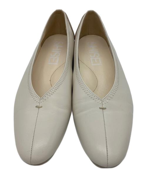 SHISEI（シセイ）SHISEI (シセイ) フラットシューズ アイボリー サイズ:SIZE 36の古着・服飾アイテム