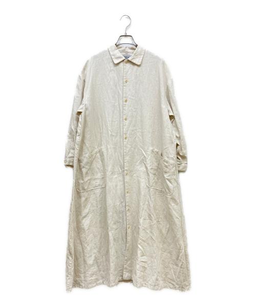 YAECA（ヤエカ）YAECA (ヤエカ) ワークシャツドレス アイボリー サイズ:Mの古着・服飾アイテム