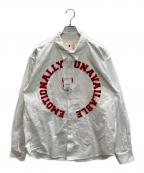 EMOTIONALLY UNAVAILABLEエモーショナリー・アンアベイラブル）の古着「EU LOGO CIRCLE SHIRT」｜ホワイト