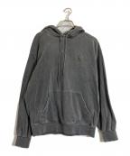 Carhartt WIPカーハート ワークインプログレス）の古着「フーデッド ヴィスタ スウェットシャツ」｜ブラック