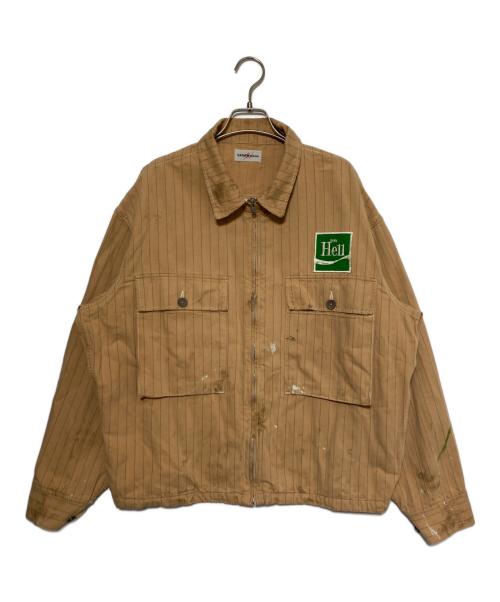 SAINT MICHAEL（セントマイケル）SAINT MICHAEL (セントマイケル) SEAN WOTHERSPOON (ショーン・ワザーズプーン) SW_UNIFORM JACKET/HELL / BEIGE ベージュ サイズ:Lの古着・服飾アイテム