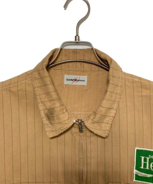 SAINT MICHAEL（セントマイケル）SAINT MICHAEL (セントマイケル) SEAN WOTHERSPOON (ショーン・ワザーズプーン) SW_UNIFORM JACKET/HELL / BEIGE ベージュ サイズ:Lの古着・服飾アイテム