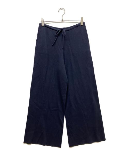 ETRE TOKYO（エトレトウキョウ）ETRE TOKYO (エトレトウキョウ) コットンシルクスムースニットパンツ ネイビー サイズ:SIZE Sの古着・服飾アイテム
