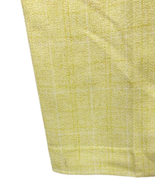Ameri（アメリ）Ameri (アメリ) LIGHT TWEED MANY TUCK PANTS イエロー サイズ:S 未使用品の古着・服飾アイテム