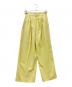 Ameri (アメリ) LIGHT TWEED MANY TUCK PANTS イエロー サイズ:S 未使用品：10000円