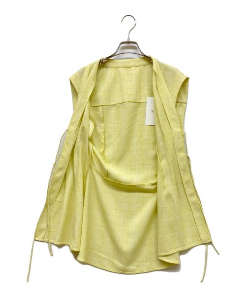 Ameri（アメリ）Ameri (アメリ) LIGHT TWEED WAIST SHAPE TOP イエロー サイズ:Free 未使用品の古着・服飾アイテム