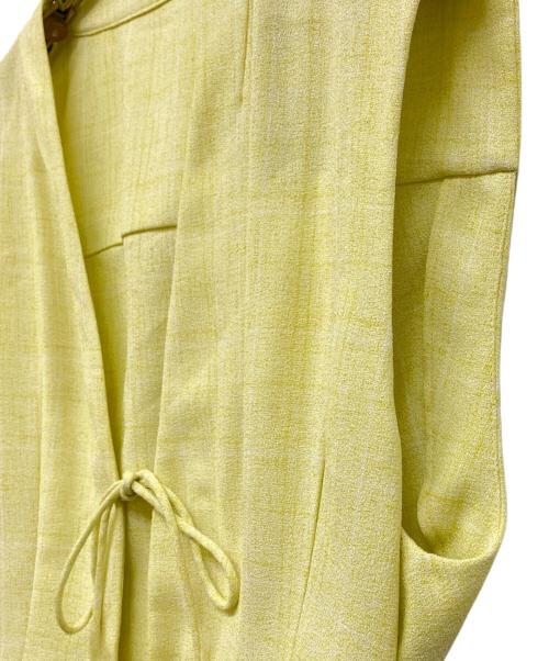 Ameri（アメリ）Ameri (アメリ) LIGHT TWEED WAIST SHAPE TOP イエロー サイズ:Free 未使用品の古着・服飾アイテム