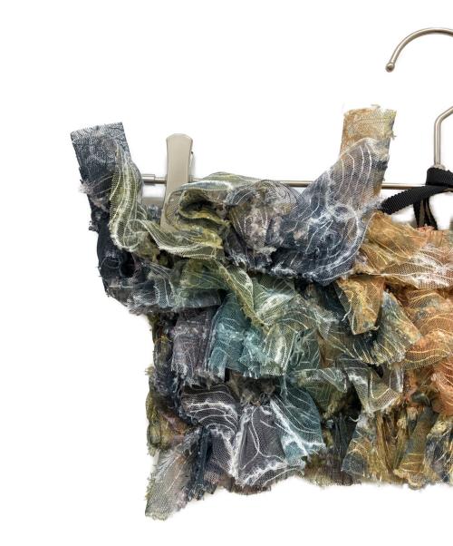 Ameri（アメリ）Ameri (アメリ) RIPPLE SHAGGY ART BARE TOP イエロー サイズ:Free 未使用品の古着・服飾アイテム
