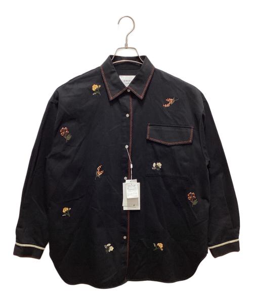 Ameri（アメリ）AMERI (アメリ) SMALL FLOWER OVER SHIRT ブラック サイズ:FREEの古着・服飾アイテム