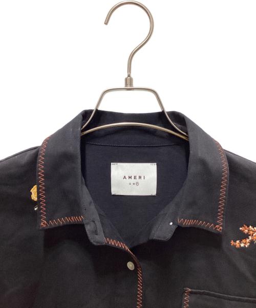Ameri（アメリ）AMERI (アメリ) SMALL FLOWER OVER SHIRT ブラック サイズ:FREEの古着・服飾アイテム