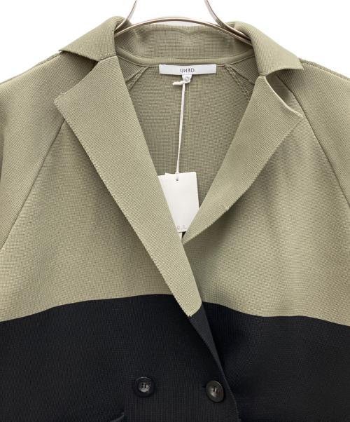 UN3D.（アンスリード）UN3D. (アンスリード) スクエアショルダーニットジャケット MIX サイズ:36の古着・服飾アイテム