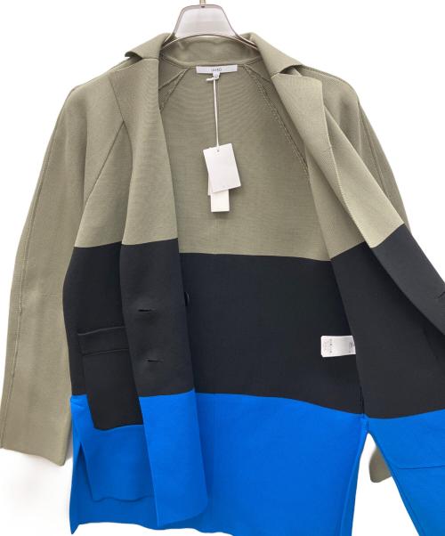 UN3D.（アンスリード）UN3D. (アンスリード) スクエアショルダーニットジャケット MIX サイズ:36の古着・服飾アイテム