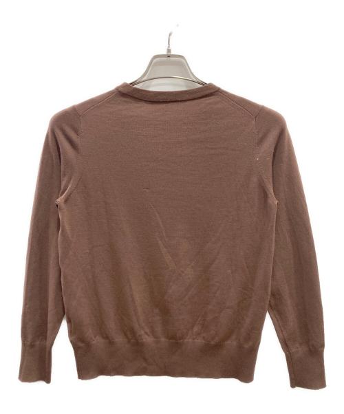 MACKINTOSH LONDON（マッキントッシュ ロンドン）MACKINTOSH LONDON (マッキントッシュ ロンドン) リアプレーンニットクルーネックプルオーバー ブラウン サイズ:38の古着・服飾アイテム