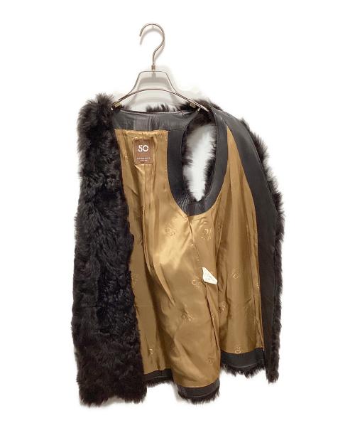 Cinquanta（チンクワンタ）Cinquanta (チンクワンタ) ロングファージレ ブラック サイズ:38の古着・服飾アイテム