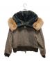 Jean Paul GAULTIER HOMME (ジャンポールゴルチェオム) アーカイアブフォックスファー付N2-Bセーラーカラーブルゾン ブラウン サイズ:48：35000円