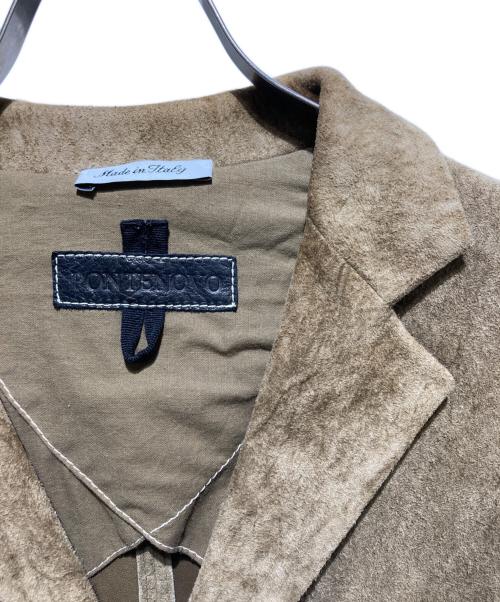 PONTENOVO（ポンテノバ）PONTENOVO (ポンテノバ) レザージャケット ベージュ サイズ:46の古着・服飾アイテム