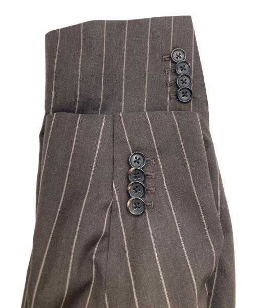 Brilla per il gusto（ブリッラ ペル イルグースト）Brilla per il gusto (ブリッラ ペル イルグースト) ERMENEGILDO ZEGNA (エルメネジルド・ゼニア) チョークストライプ ダブルブレスト スーツ ブラウン サイズ:50の古着・服飾アイテム