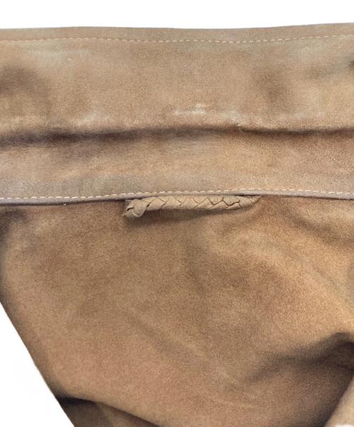 Y.Akamine（ワイアカミネ）Y.Akamine (ワイアカミネ) スウェードシャツジャケット ブラウン サイズ:48の古着・服飾アイテム