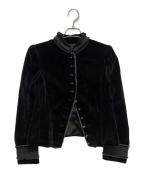 MARC JACOBSマークジェイコブズ）の古着「ベルベット ヴィクトリアン ジャケット」｜ブラック