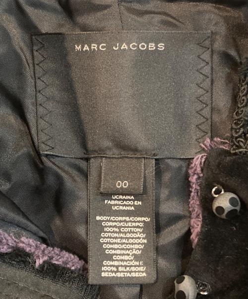 MARC JACOBS（マークジェイコブズ）MARC JACOBS (マークジェイコブズ) ベルベット ヴィクトリアン ジャケット ブラック サイズ:00の古着・服飾アイテム
