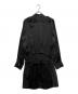 BALENCIAGA.SILK (バレンシアガ.シルク) ボタンデザイン シルクワンピース ブラック サイズ:34：12000円