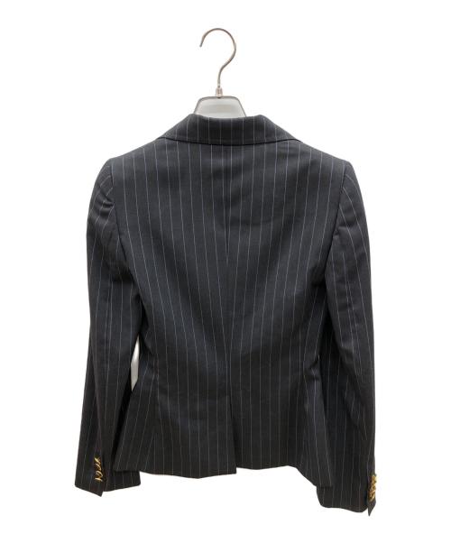 DOLCE & GABBANA（ドルチェ＆ガッバーナ）DOLCE & GABBANA (ドルチェ＆ガッバーナ) テーラードジャケット 裏地レオパード グレー サイズ:36の古着・服飾アイテム