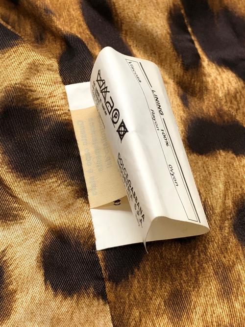 DOLCE & GABBANA（ドルチェ＆ガッバーナ）DOLCE & GABBANA (ドルチェ＆ガッバーナ) テーラードジャケット 裏地レオパード グレー サイズ:36の古着・服飾アイテム