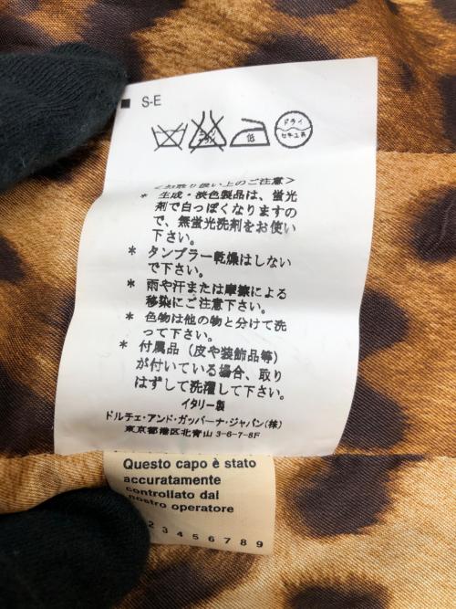 DOLCE & GABBANA（ドルチェ＆ガッバーナ）DOLCE & GABBANA (ドルチェ＆ガッバーナ) テーラードジャケット 裏地レオパード グレー サイズ:36の古着・服飾アイテム