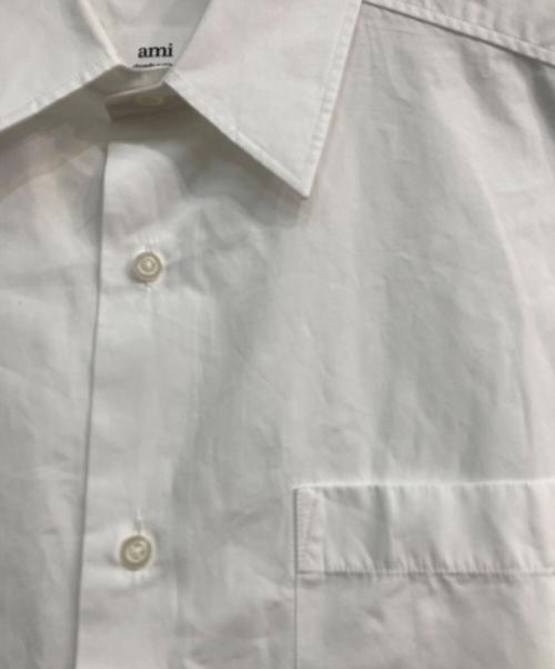 AMI Alexandre Mattiussi（アミアレクサンドルマテュッシ）AMI Alexandre Mattiussi (アミアレクサンドルマテュッシ) オーバーサイズシャツ ホワイト サイズ:Sの古着・服飾アイテム