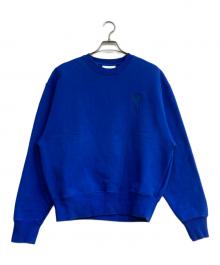 AMI Alexandre Mattiussi（アミアレクサンドルマテュッシ）の古着「ハートロゴクルーネックスウェットシャツ　A21HJ028.747」｜ブルー