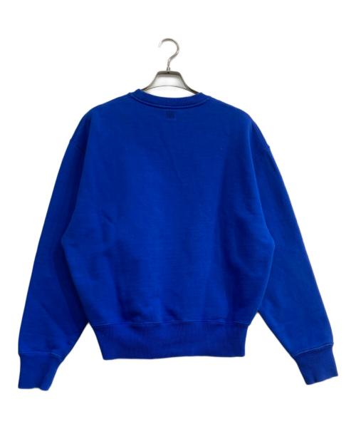 AMI Alexandre Mattiussi（アミアレクサンドルマテュッシ）AMI Alexandre Mattiussi (アミアレクサンドルマテュッシ) ハートロゴクルーネックスウェットシャツ　A21HJ028.747 ブルー サイズ:Mの古着・服飾アイテム