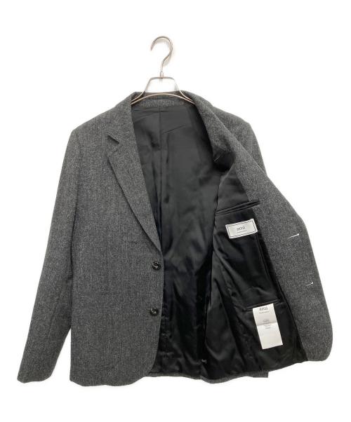 AMI Alexandre Mattiussi（アミアレクサンドルマテュッシ）AMI Alexandre Mattiussi (アミアレクサンドルマテュッシ) テーラードジャケット チャコールグレー サイズ:48の古着・服飾アイテム