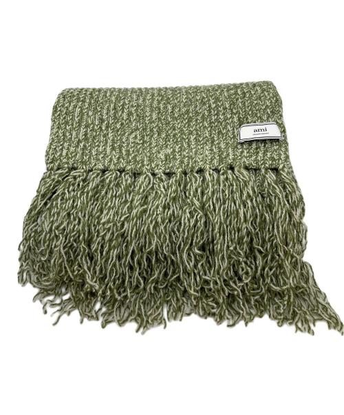 AMI Alexandre Mattiussi（アミアレクサンドルマテュッシ）AMI Alexandre Mattiussi (アミアレクサンドルマテュッシ) マフラー グリーン サイズ:Free 未使用品の古着・服飾アイテム