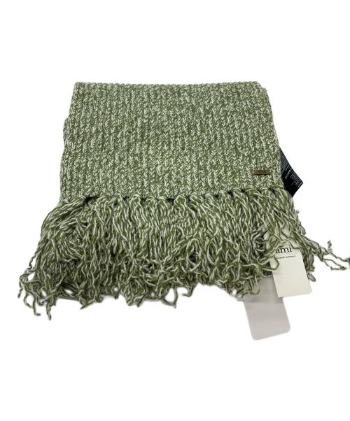 AMI Alexandre Mattiussi（アミアレクサンドルマテュッシ）AMI Alexandre Mattiussi (アミアレクサンドルマテュッシ) マフラー グリーン サイズ:Free 未使用品の古着・服飾アイテム